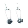 Сережки ROCK EMPIRE Antiqued Silver Rope knots Ag 925