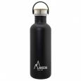 Пляшка для води LAKEN Basic Steel Bottle 1L - Bamboo Cap