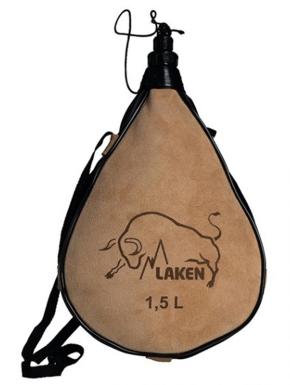 LAKEN Leather canteen 1.5 L straight form