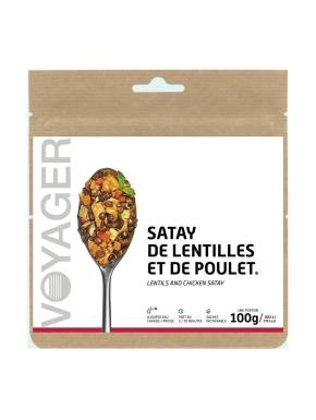 VOYAGER Lentils and chicken satay