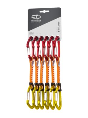 CLIMBING TECHNOLOGY FLY-WEIGHT EVO SET UL RED/GOLD 12 CM - 6 PACK