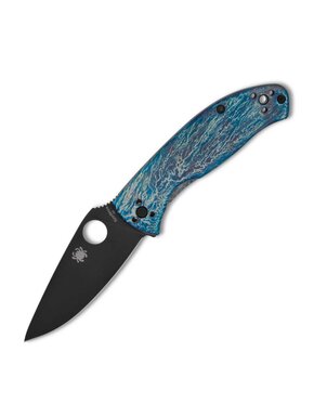 SPYDERCO Tenacious Black Blade, D-2, Titanium