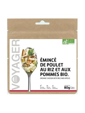 VOYAGER Organic chicken with rice and apples 80 г