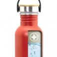 extra-Пляшка для води LAKEN Basic Steel Bottle 1L - Bamboo Cap
